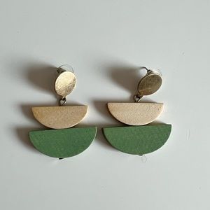Handmade Wooden Earrings from Thailand